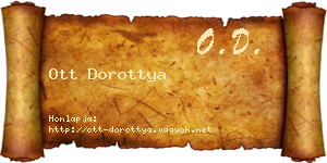 Ott Dorottya névjegykártya